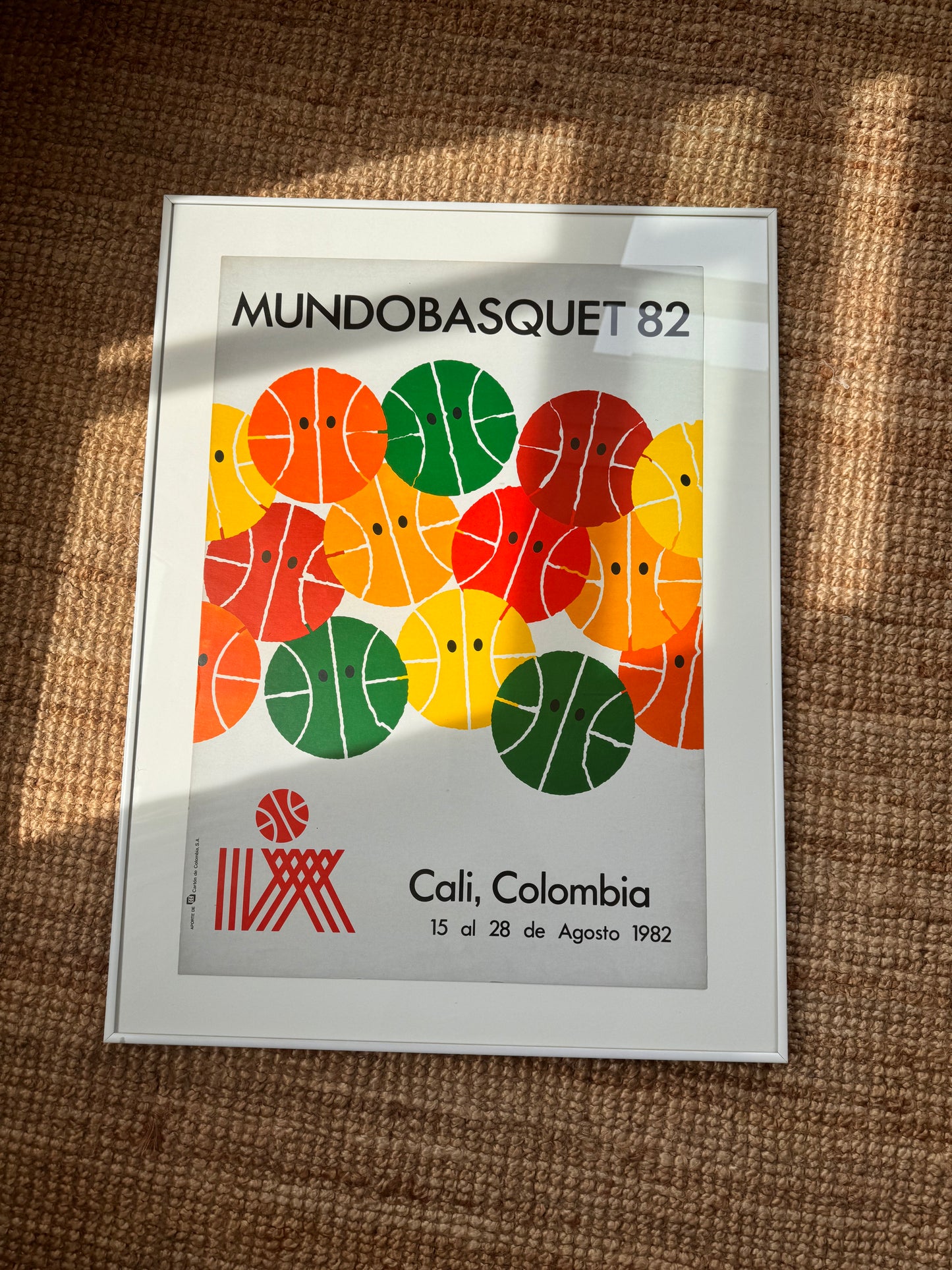 Original Vintage Dicken Castro Poster - Men's Basketball World Championship - 1982