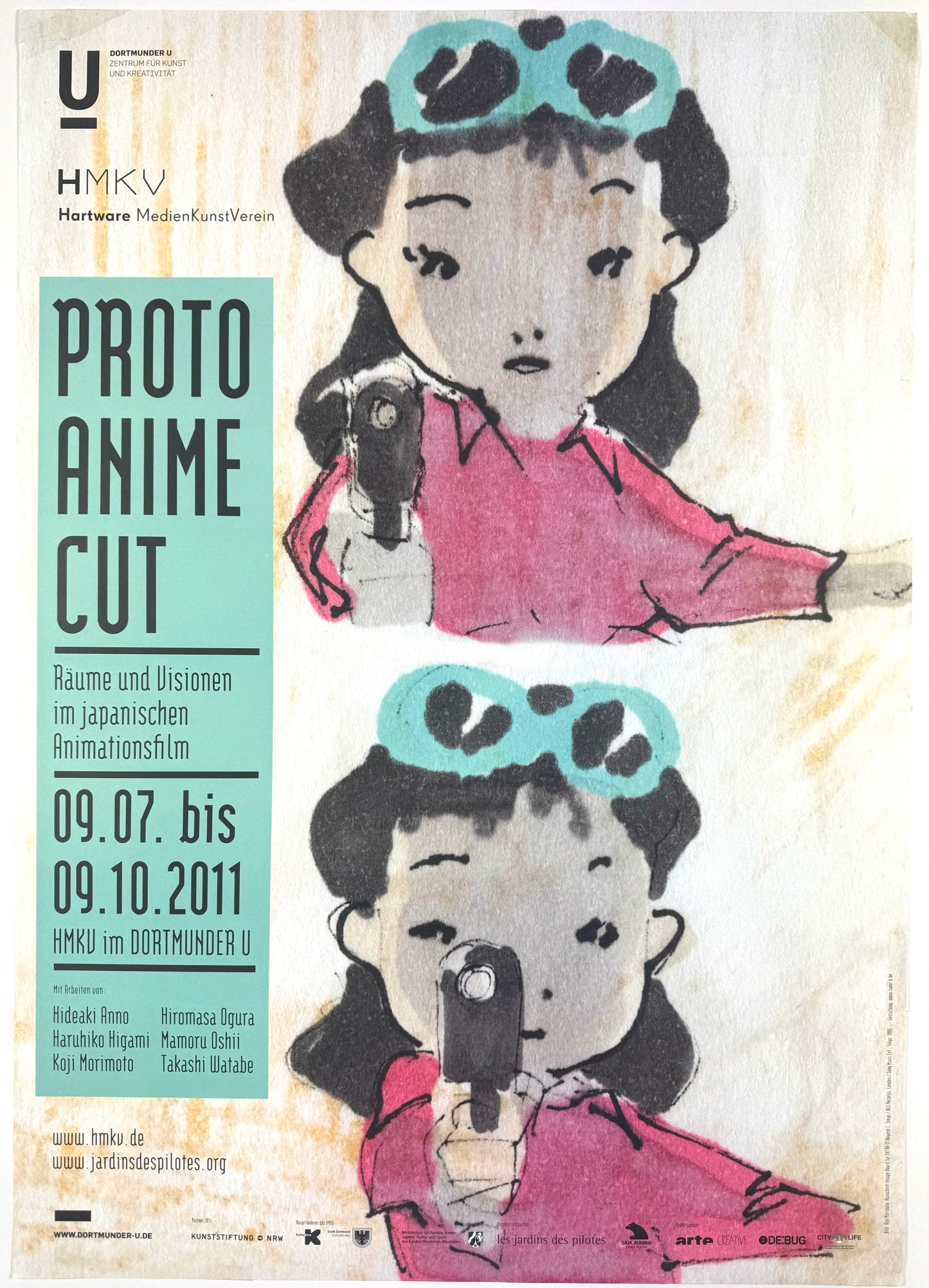 Proto Anime Cut Exhibition Poster – Spaces and visions in Japanese animation, 2011