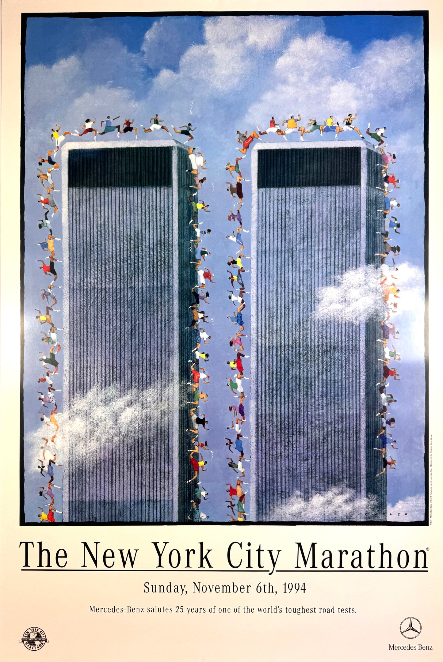 Original Dave Cutler Poster - Marathon New York 1994