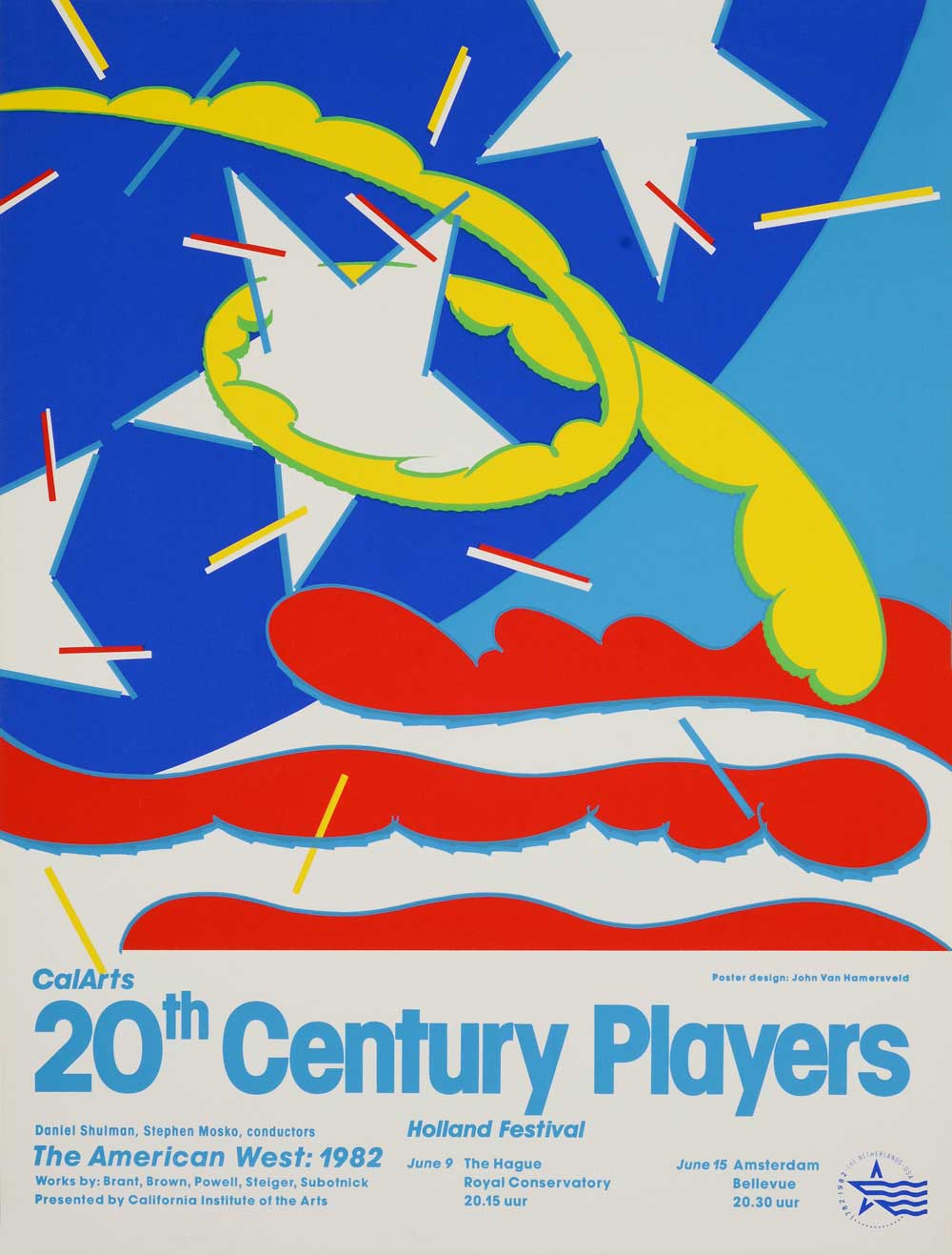 Original John Van Hamersveld Poster, Holland Festival 1982