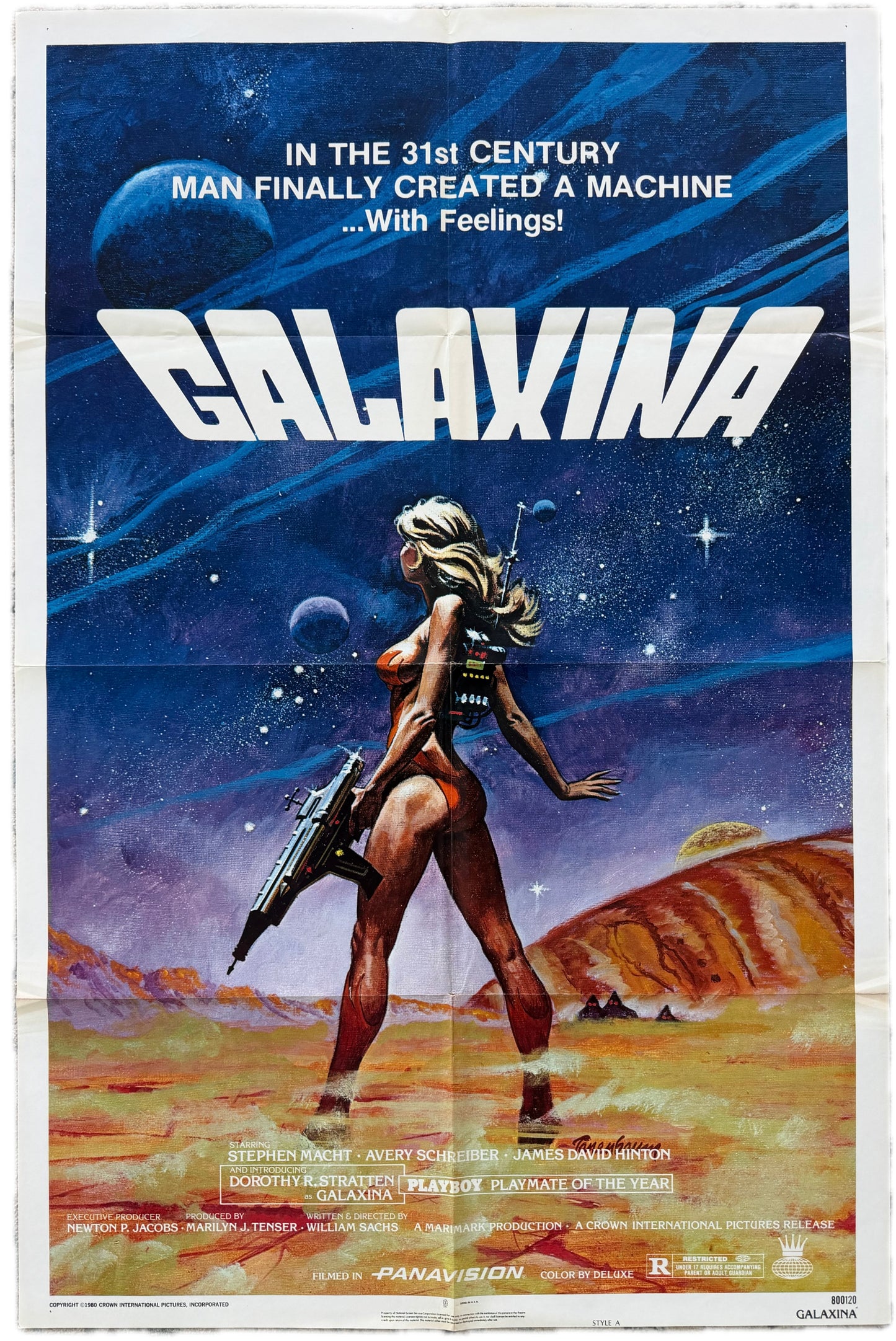 Original Vintage Galaxina Movie Poster, 1980