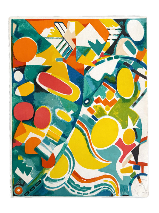 Jacques Lagrange – Original Stone Lithograph, 1959