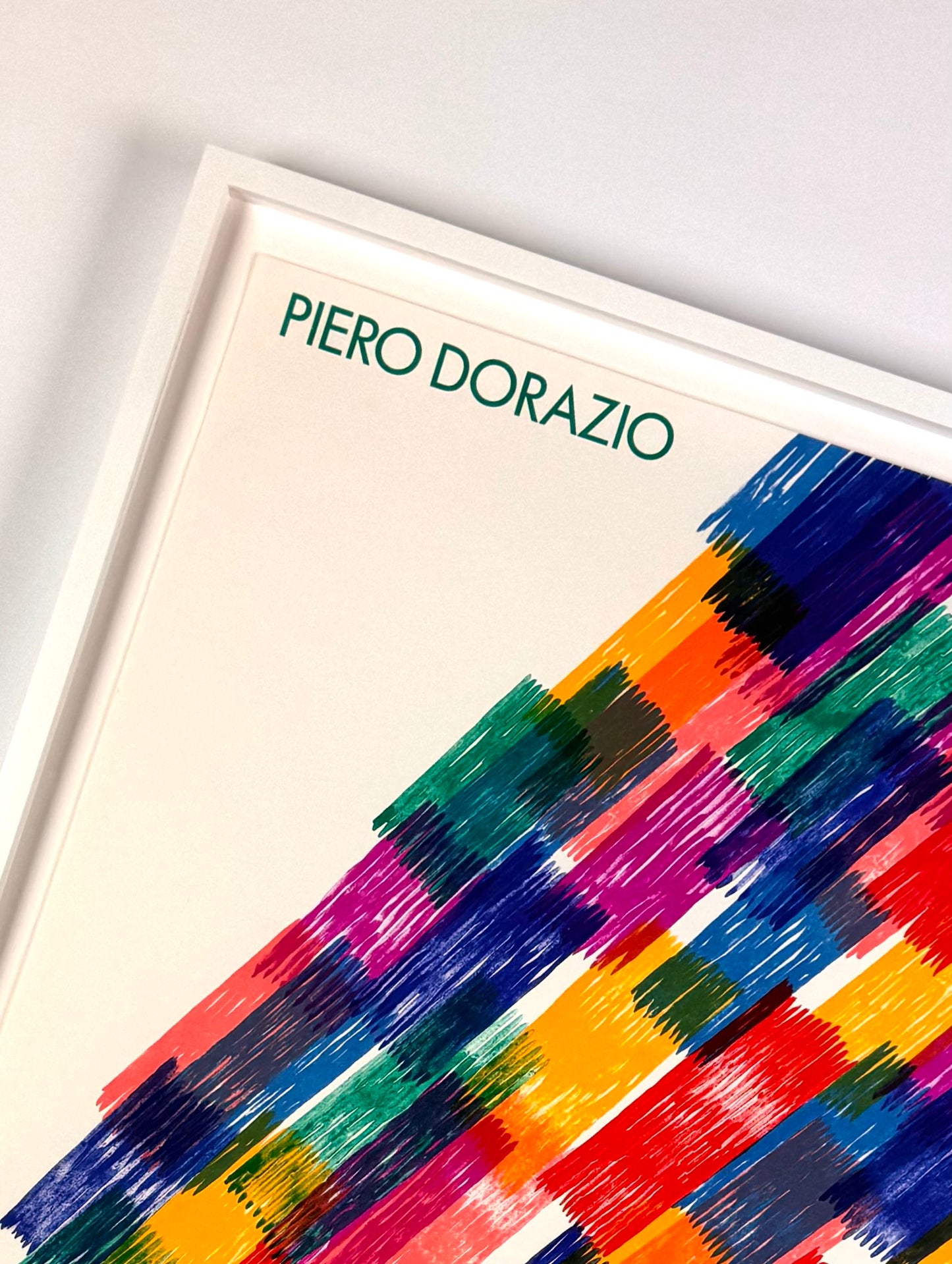Framed Original Piero Dorazio Lithograph - Handsigned - 1981