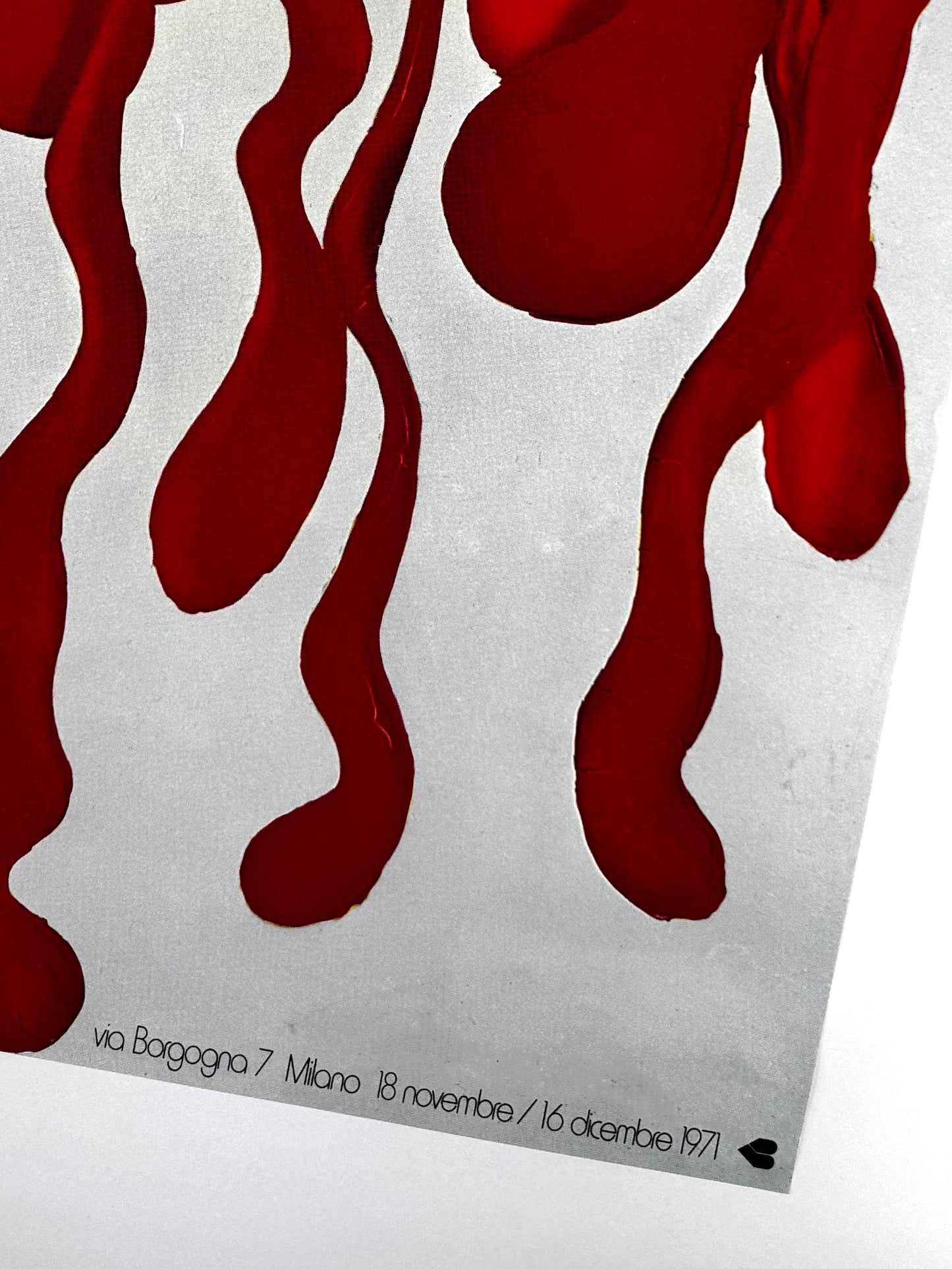 Original Vintage Arman Poster – Galeria Arte Borgogna, Milan (1971)