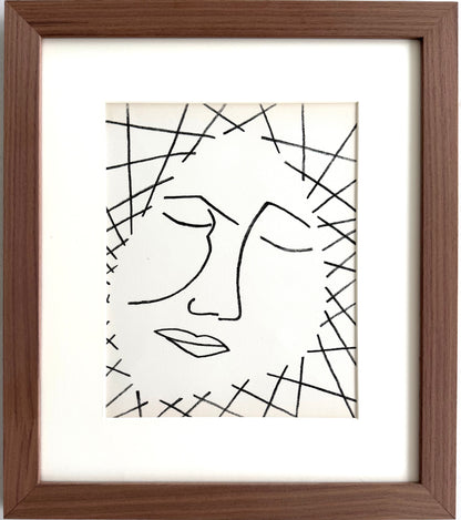 Framed Original Françoise Gilot (Picasso’s Wife) Rêve (dream) Lithograph, 1951