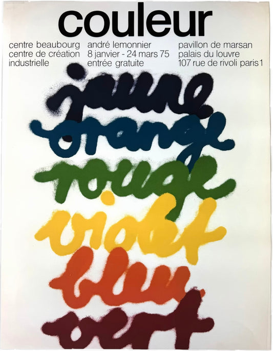 Framed Vintage Original Jean Widmer Screen Print - Couleur - 1975