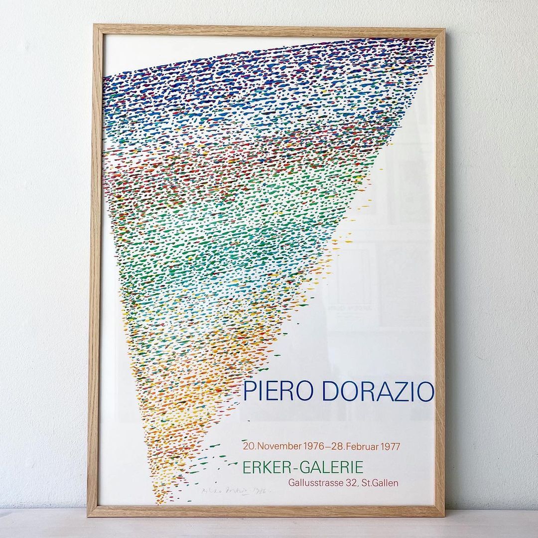 Original Piero Dorazio Poster - 1976 - Handsigned