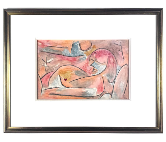 Framed Original Paul Klee Lithograph - L’hiver (Winter), 1938