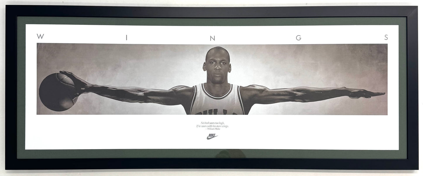 Original Vintage Nike ''wings'' Poster - Michael Jordan, 1987
