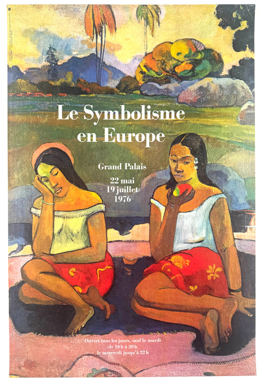 Original Vintage Grand Palais Poster, Le Symbolisme en Europe, 1976