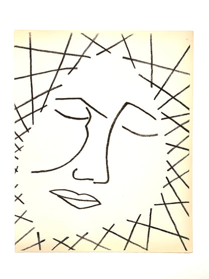 Framed Original Françoise Gilot (Picasso’s Wife) Rêve (dream) Lithograph, 1951