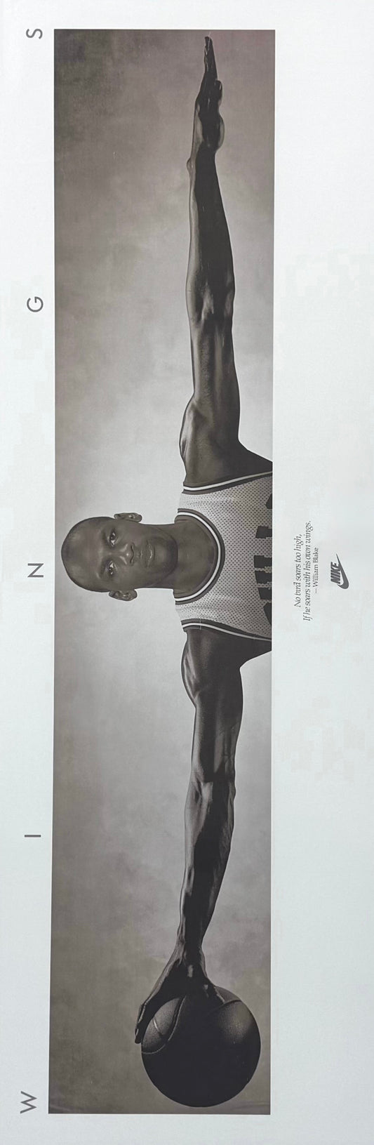 Original Vintage Nike ''wings'' Poster - Michael Jordan, 1987