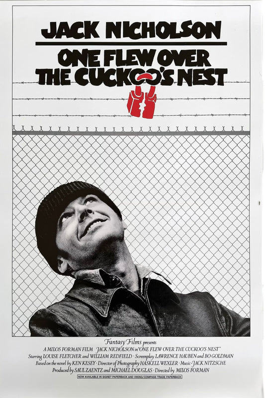 Vintage One Flew Over the Cuckoo’s Nest, 1970 Re-edition Poster