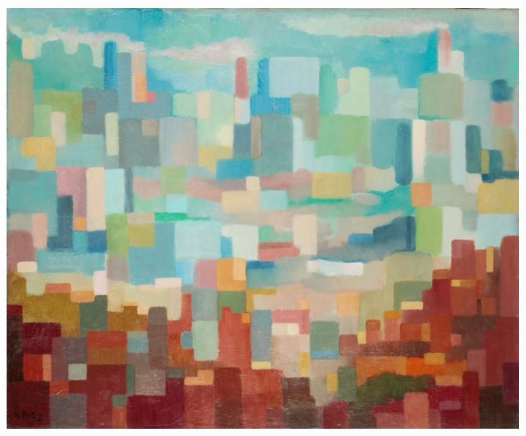 Georges Polez Painting, Composition, 1950s