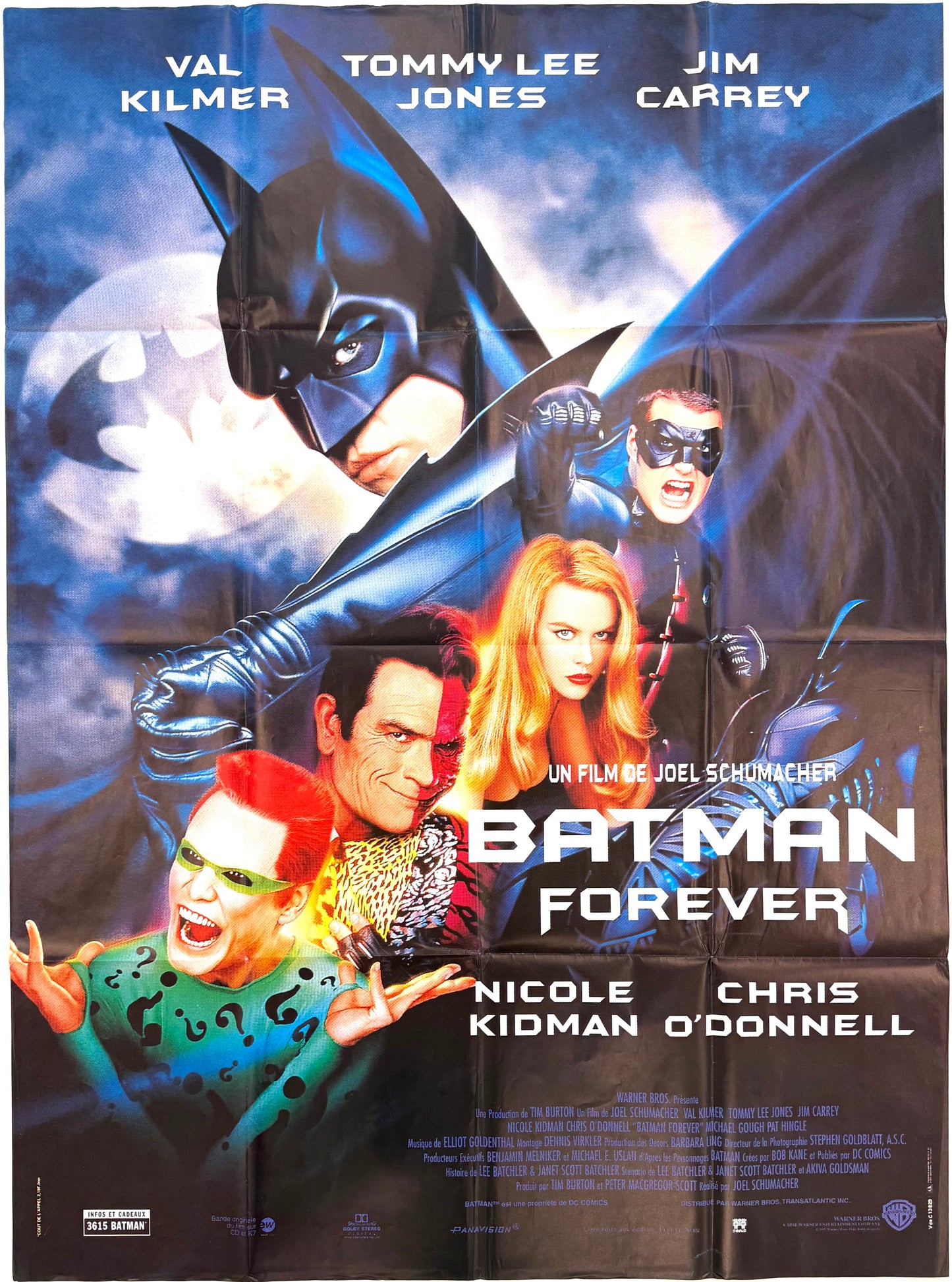 Original Vintage Batman Forever Cinema Poster, 1995
