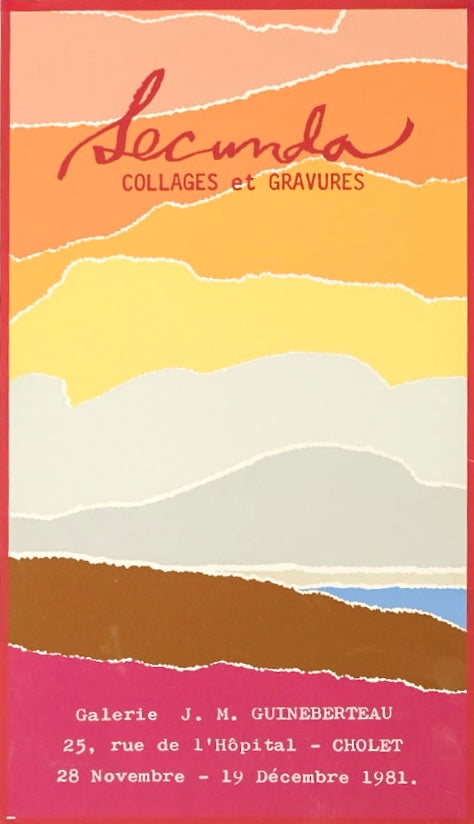 Original Vintage Arthur Secunda Exhibition Poster, 1981