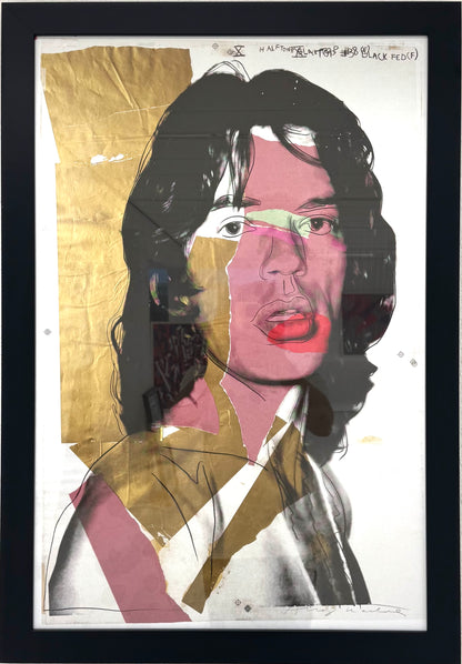 Framed Official Andy Warhol Poster - Mick Jagger