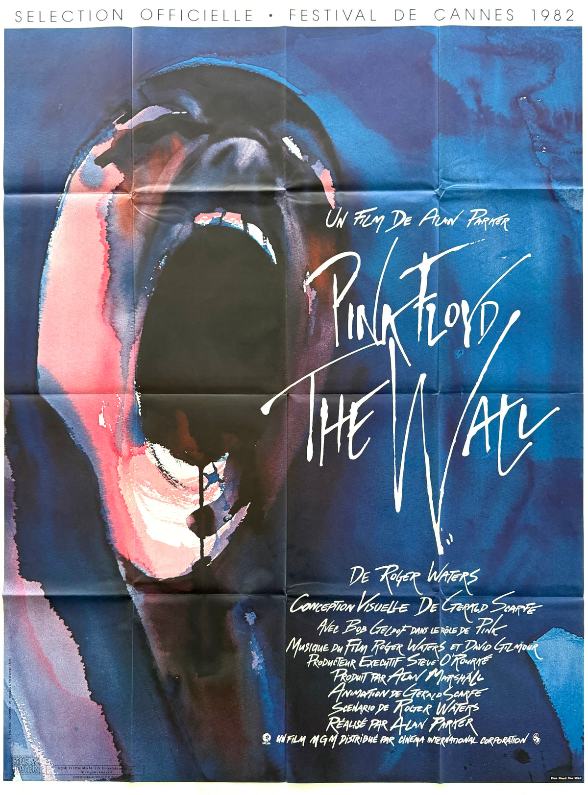 Original Vintage Large Pink Floyd Cinema Poster, 1982