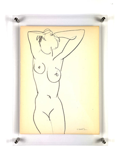 Framed Original Henri Matisse Lithograph - Femme Nue - 1952