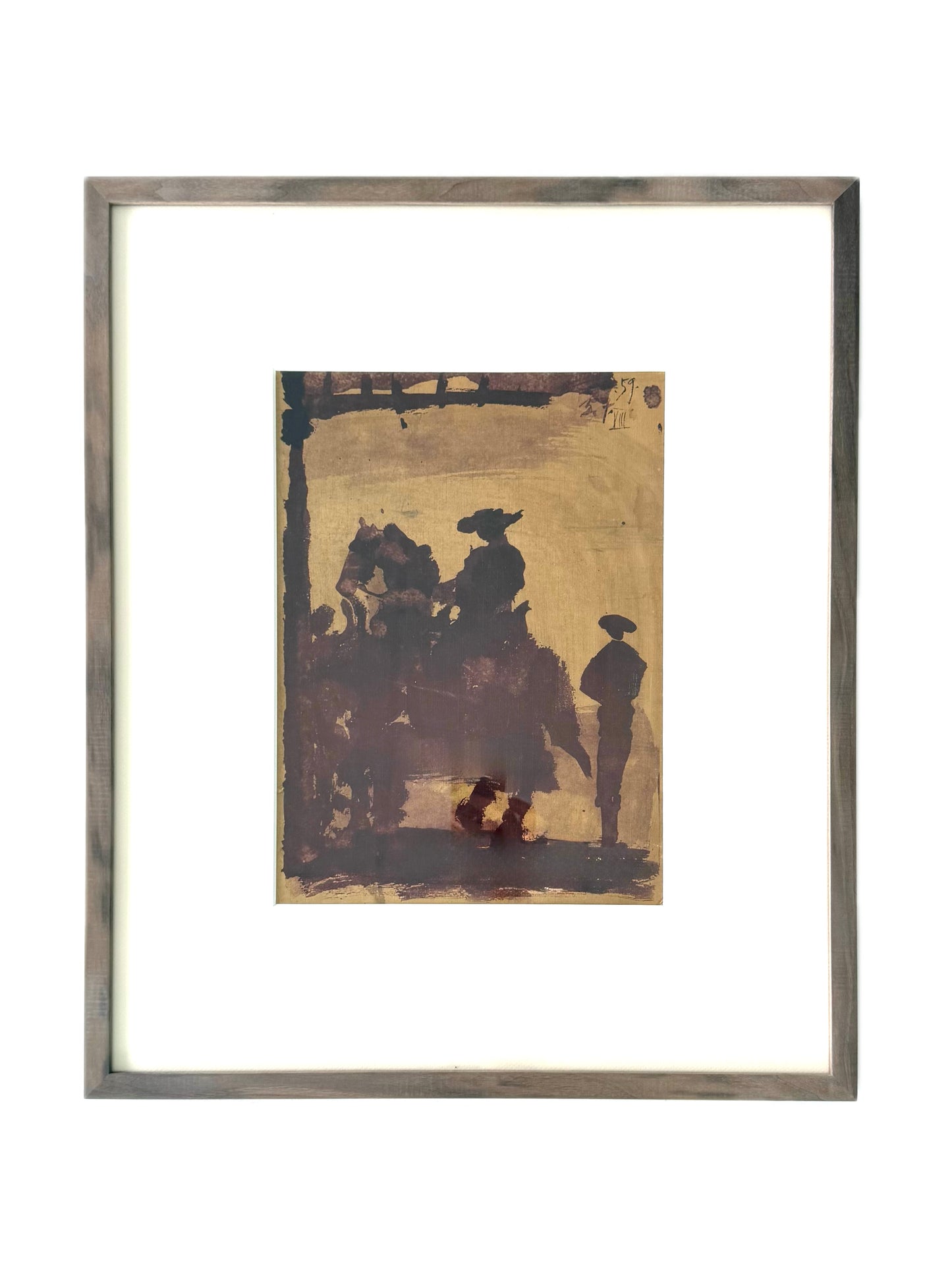 Framed Original Pablo Picasso – El Torero, Lithographic Book Cover, 1959