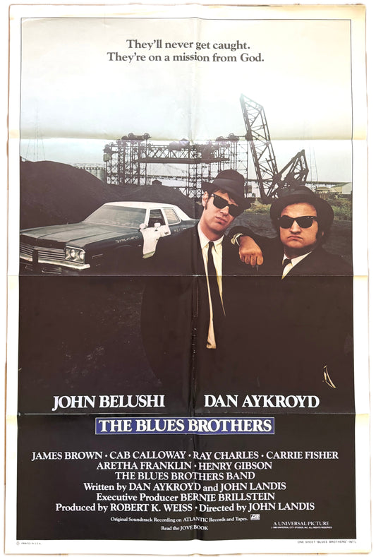 Original The Blues Brothers Movie Poster, 1980