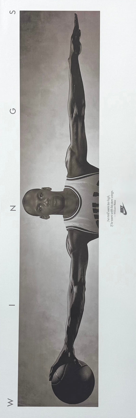 Original Vintage Nike ''wings'' Poster - Michael Jordan, 1987