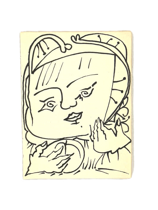 Françoise Gilot (Picasso’s wife), lithograph, 1951.