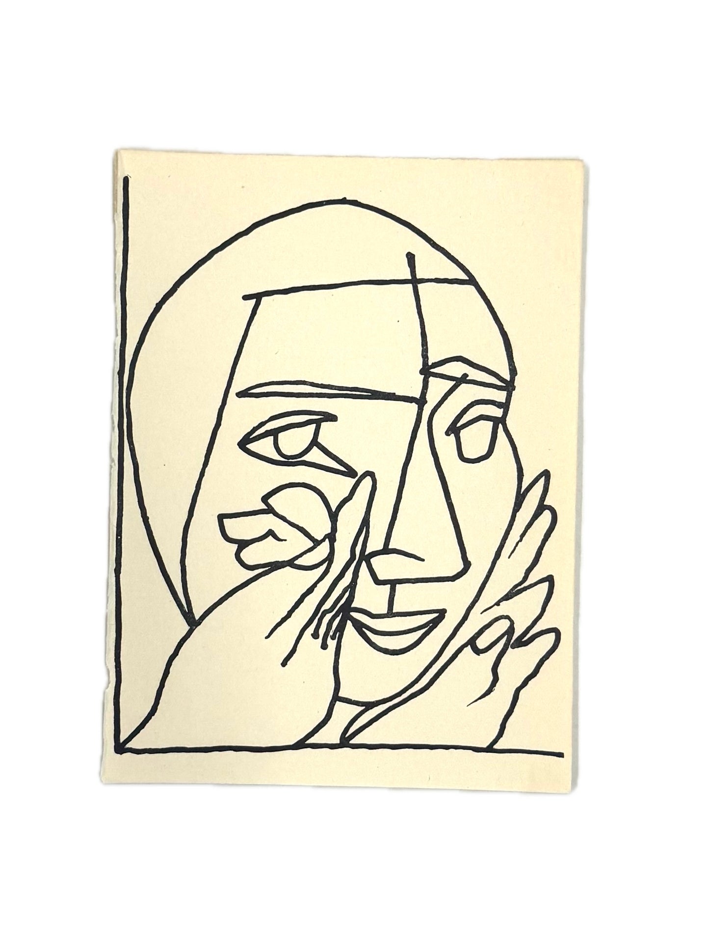 Françoise Gilot (Picasso’s wife), lithograph, 1951.