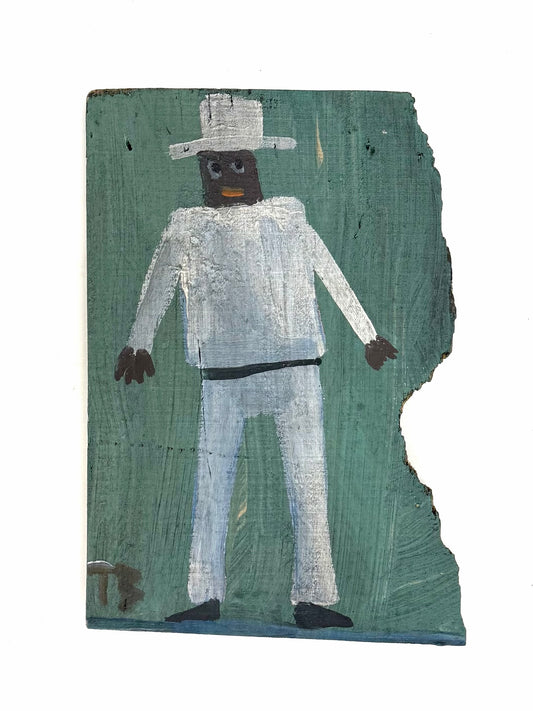 Tim Brown Painting, White Hat, 1960s
