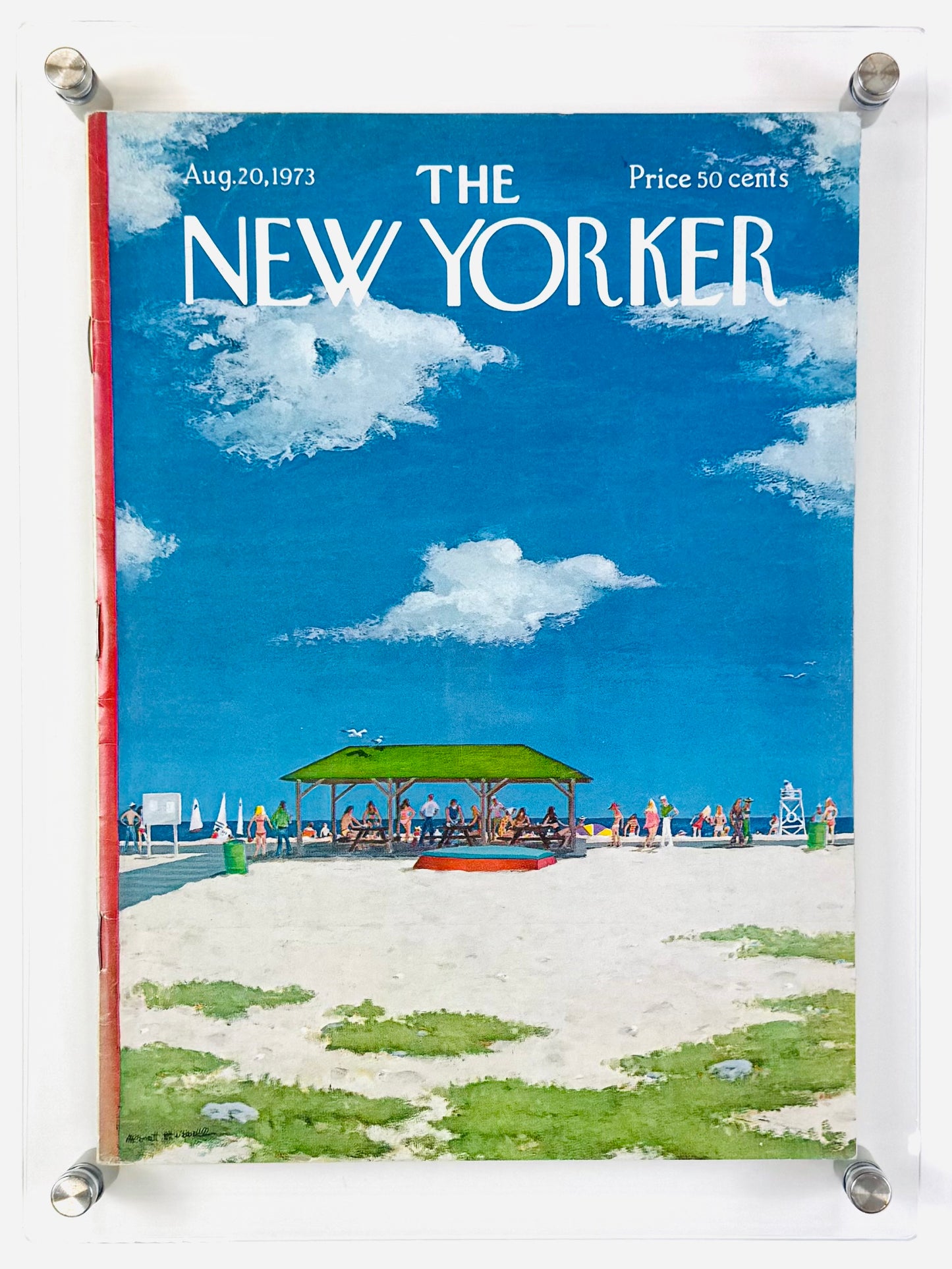 Framed Vintage The New Yorker Magazine - Aug 20, 1973