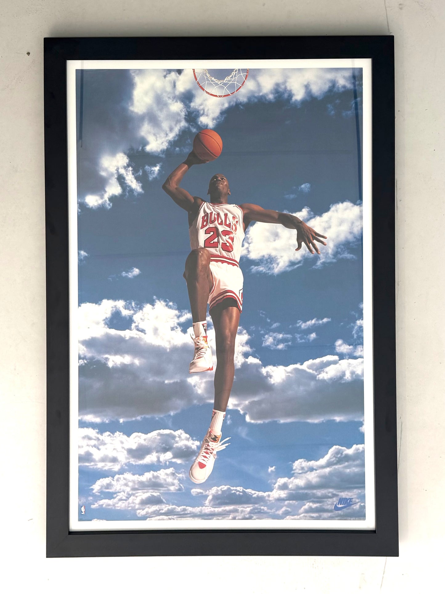 Framed Original Vintage Michael Jordan “Wings” / “Sky Dunk” Nike Poster