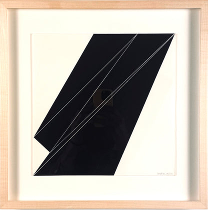Framed Original Vintage Marcel Henri Vendren Silkscreen - Geoform, 1967