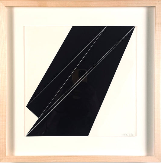 Framed Original Vintage Marcel Henri Vendren Silkscreen - Geoform, 1967