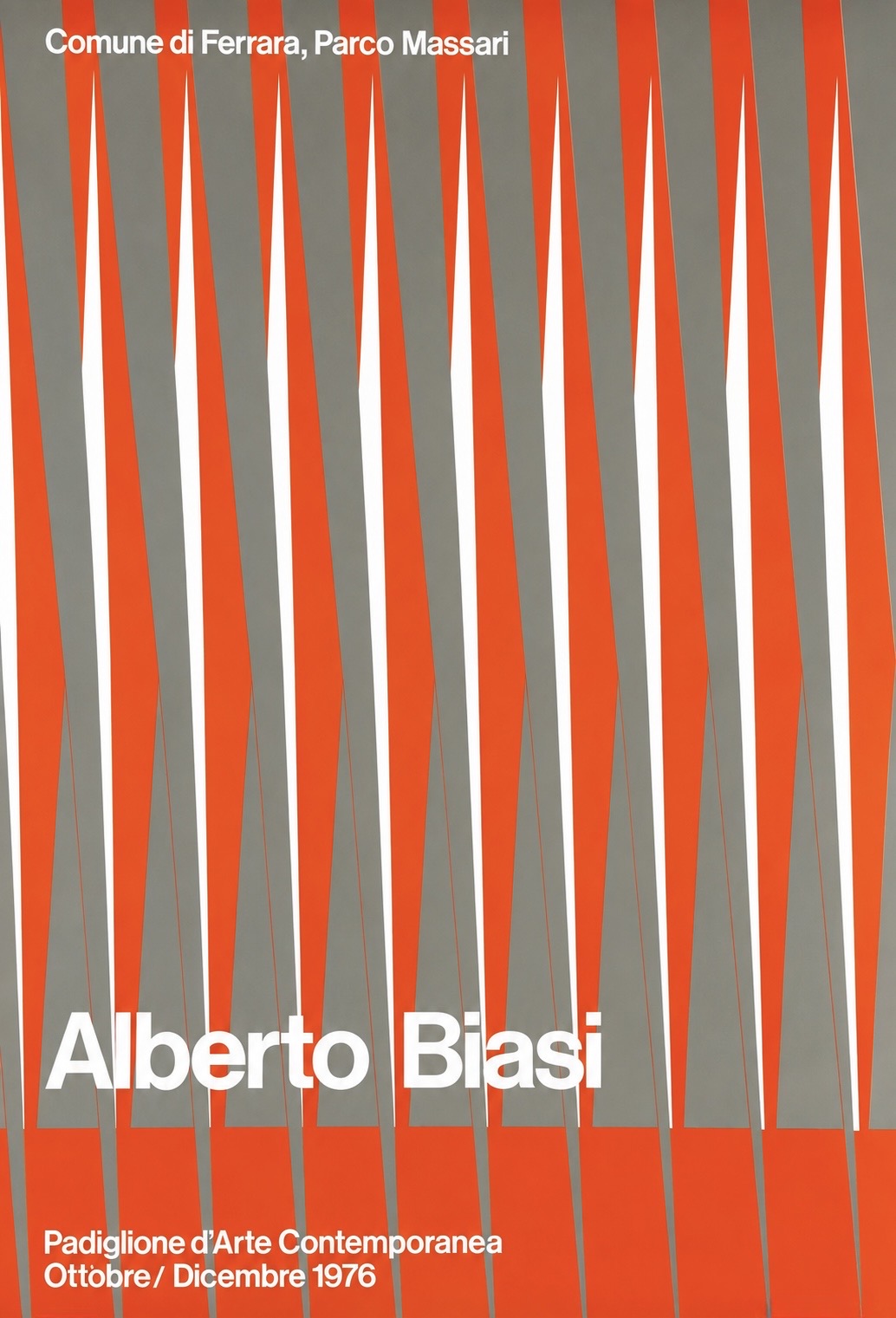 Original Vintage Alberto Biasi Poster, 1976