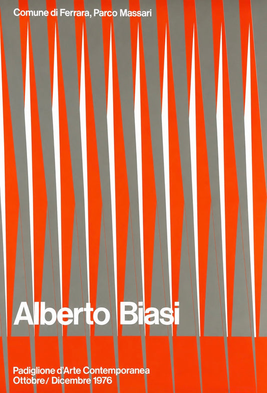 Original Vintage Alberto Biasi Poster, 1976