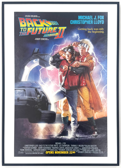 Framed Original Vintage Back to the Future Part II Movie Poster, 1989