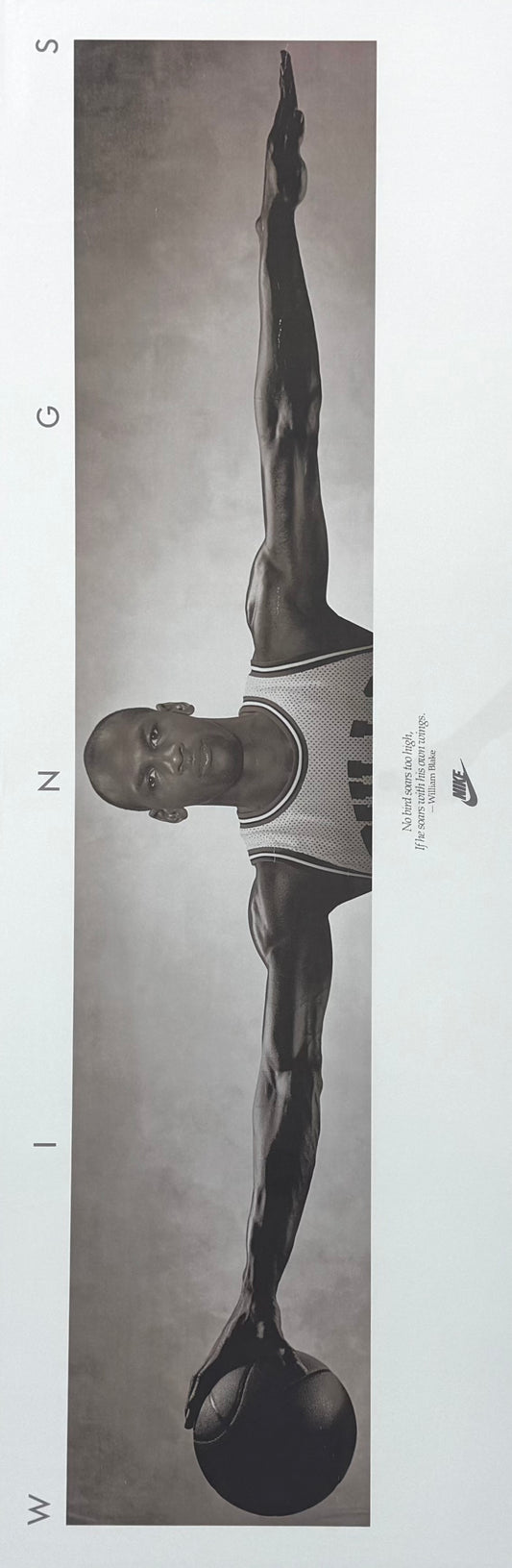 Original Vintage Nike ''wings'' Poster - Michael Jordan, 1987