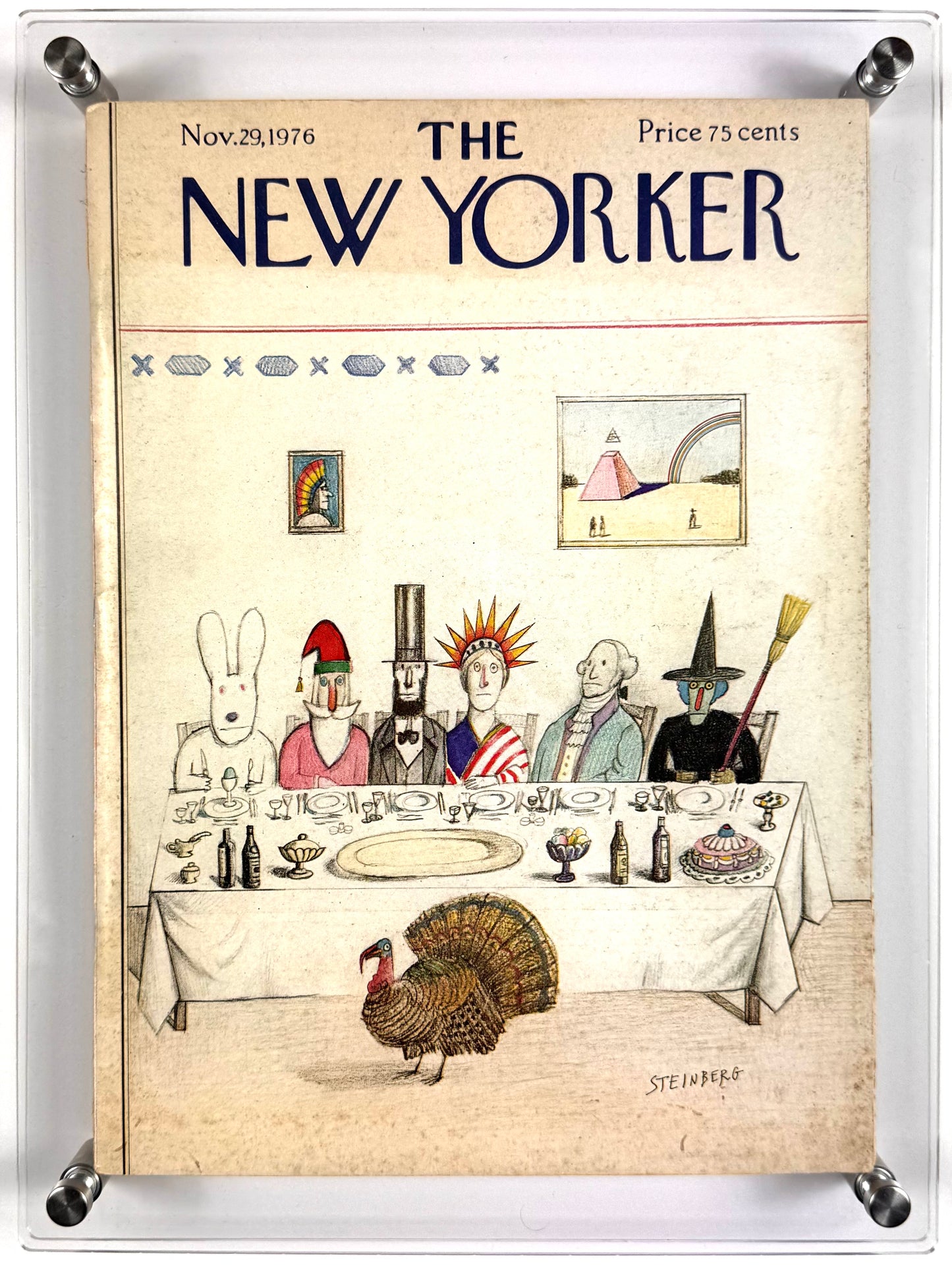 Framed Vintage The New Yorker Magazine - Nov. 29, 1976