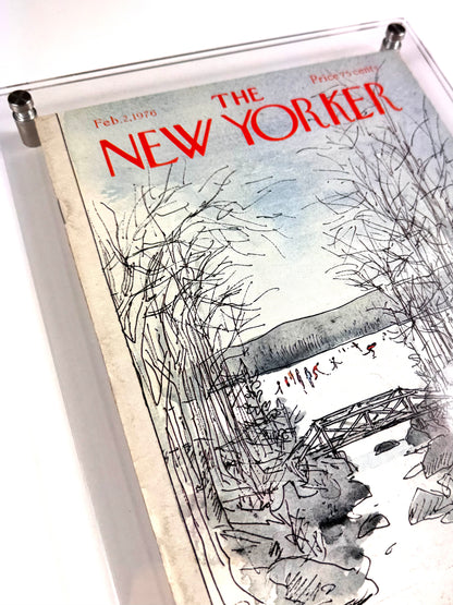 Framed Vintage The New Yorker Magazine - Feb. 2, 1976