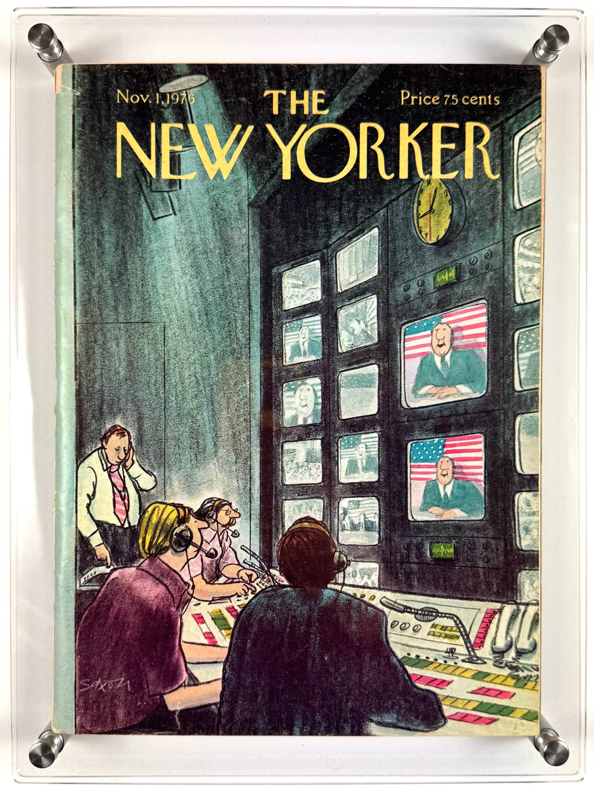 Framed Vintage The New Yorker Magazine - Nov. 1, 1976 – Suto Gallery
