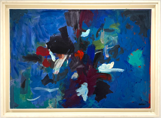 John von Wicht Painting - Blue Painting, New York, 60s