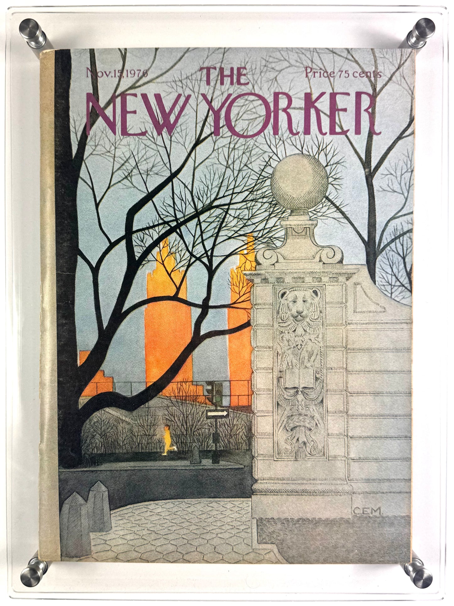 Framed Vintage The New Yorker Magazine - Nov. 15, 1976