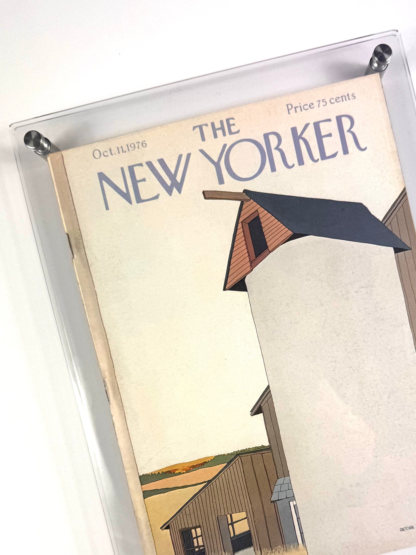 Framed Vintage The New Yorker Magazine - Oct, 11, 1976
