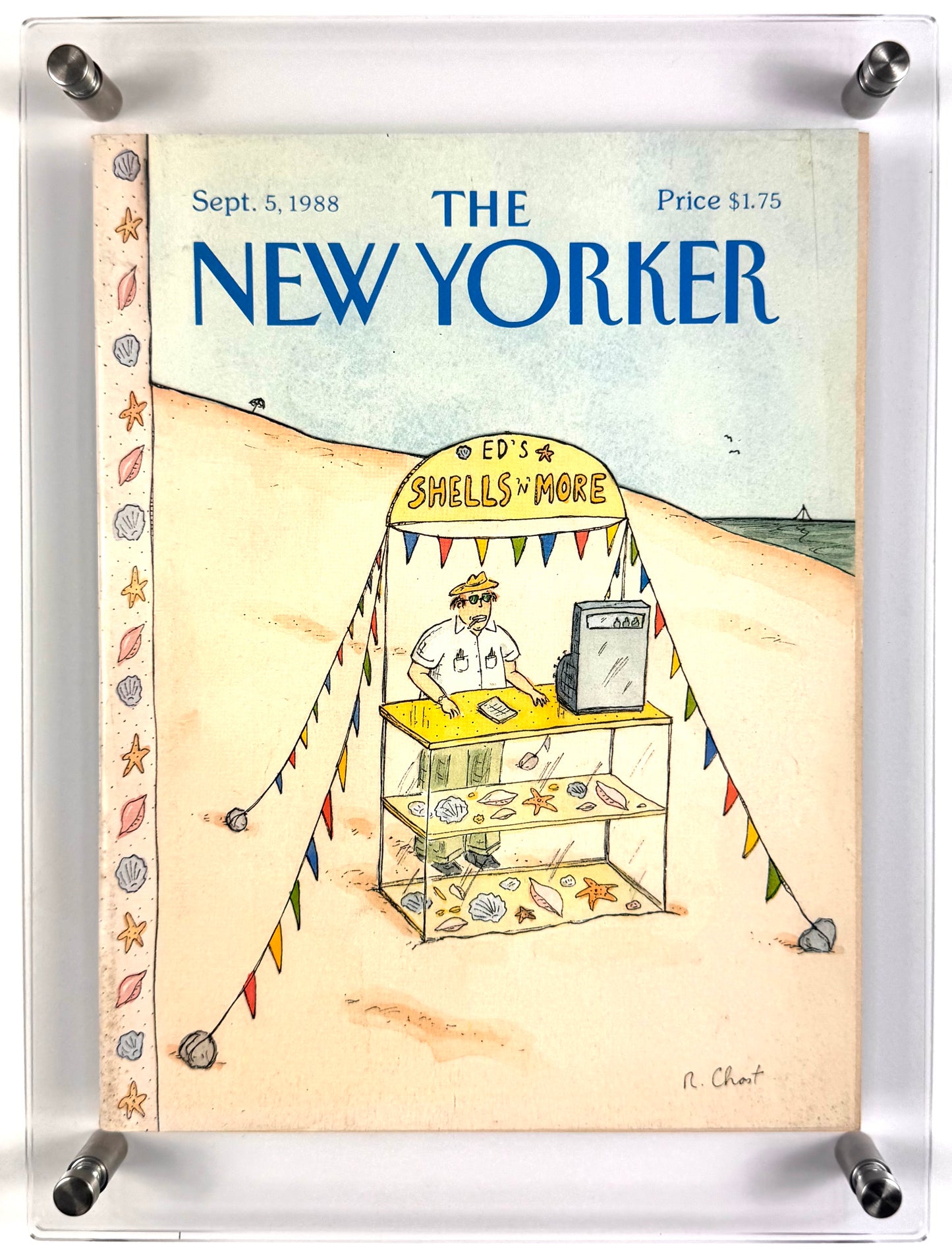 Framed Vintage The New Yorker Magazine, Sept. 5, 1988