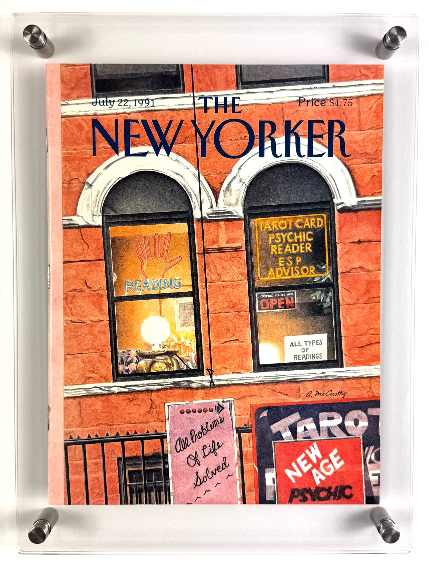 Framed Vintage The New Yorker Magazine, July 22, 1991