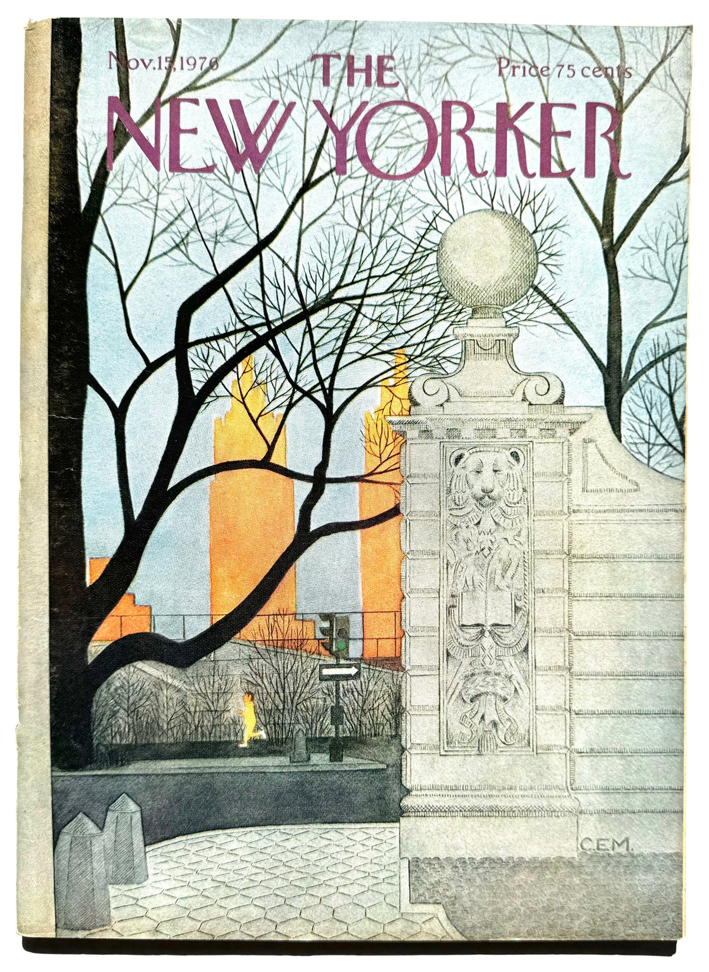 Framed Vintage The New Yorker Magazine - Nov. 15, 1976