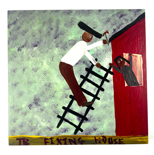 Tim Brown Painting - Fixing House, 1980s