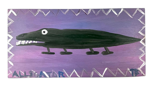 Tim Brown Painting - Alligator, 1980s