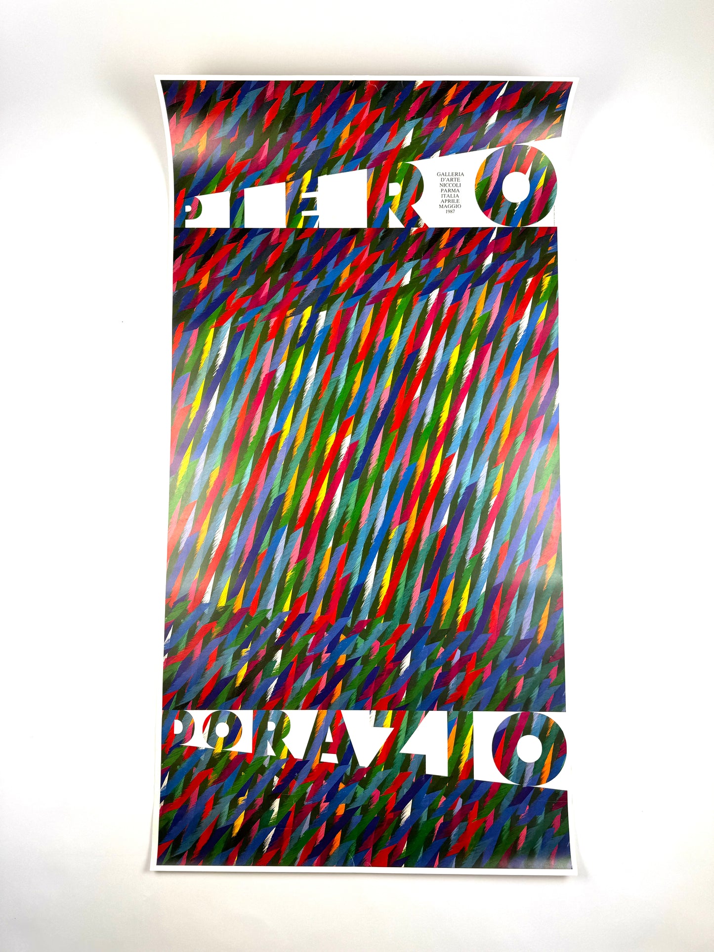 Framed Original Vintage Piero Dorazio Poster - Arte Immagine, 1987 Framed Original Vintage Piero Dorazio Poster - Arte Immagine, 1987