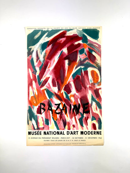 Original Jean Bazaine Affiche - Expo 65, Musée National d'Art Moderne - 1965